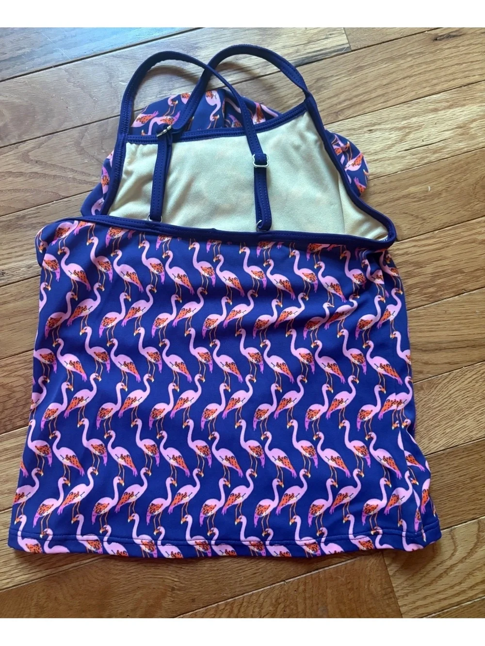 Girls tankini lands end swimsuit size 8